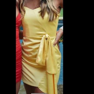 Likely Strapless yellow dress size small